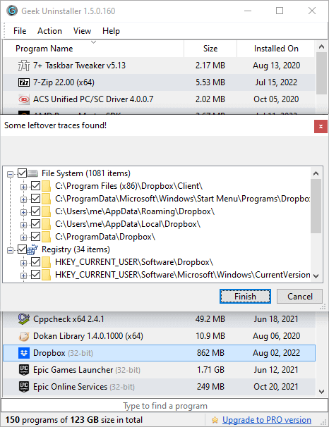 Geek Uninstaller 彻底清理卸载残留